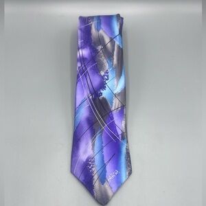 J. Garcia Blue and Purple Collectors Edition Sun Movement Silk Tie